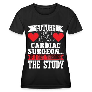 Herzchirurg Future Cardiac Surgeon Herzchirurgie - Frauen Funktions-T-Shirt - Schwarz - Vorne - AI Model Female 172 light (172cm)