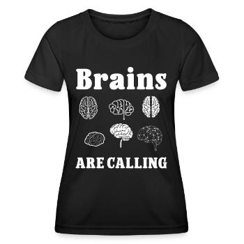 Chirurgien du cerveau Les cerveaux appellent un neurochirurgien - T-shirt sport Femme - noir - Devant - AI Model Female 172 light (172cm)