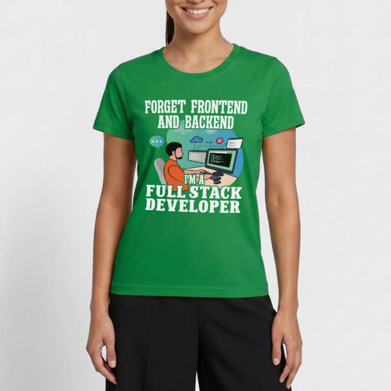 Software Developer Full Stack Developer Coder Geek Women's Functional T-Shirt