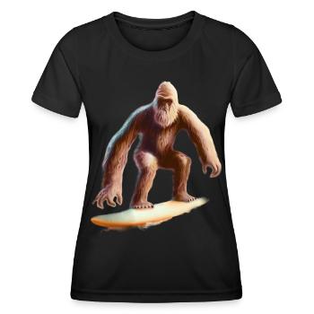 Bigfoot Surf - T-shirt sport Femme - noir - Devant - AI Model Female 172 light (172cm)