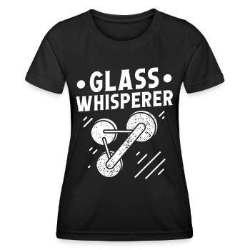 Glaser Glass Whisperer Glaserarbeiter Fensterbau - Women's Functional T-Shirt - black - Front - AI Model Female 172 light (172cm)