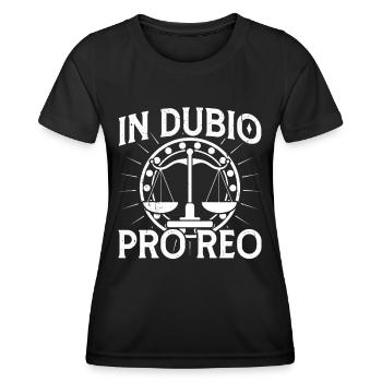 Anwalt In Dubio Pro Reo Rechtsanwalt Jurist Jura - Frauen Funktions-T-Shirt - Schwarz - Vorne - AI Model Female 172 light (172cm)