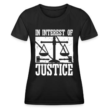 Anwalt In Interest Of Justice Rechtsanwalt Jurist - Frauen Funktions-T-Shirt - Schwarz - Vorne - AI Model Female 172 light (172cm)