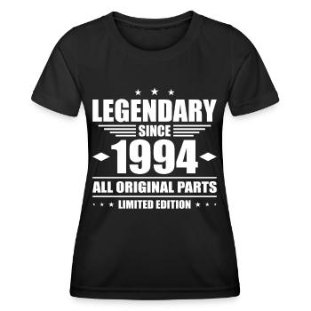 30. Geburtstag Jahrgang 1994 Legendary Since 1994 - Frauen Funktions-T-Shirt - Schwarz - Vorne - AI Model Female 172 light (172cm)