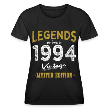 30. Geburtstag Jahrgang 1994 Born in 1994 - Frauen Funktions-T-Shirt - Schwarz - Vorne - AI Model Female 172 light (172cm)