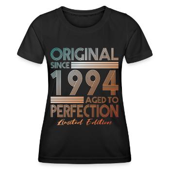30e anniversaire Vintage 1994 Original depuis 1994 - T-shirt sport Femme - noir - Devant - AI Model Female 172 light (172cm)