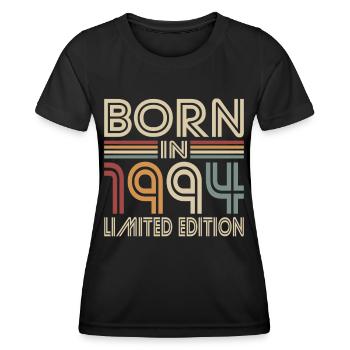 30. Geburtstag Jahrgang 1994 Born in 1994 - Frauen Funktions-T-Shirt - Schwarz - Vorne - AI Model Female 172 light (172cm)