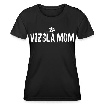 Vizsla Maman Blanc - T-shirt sport Femme - noir - Devant - AI Model Female 172 light (172cm)