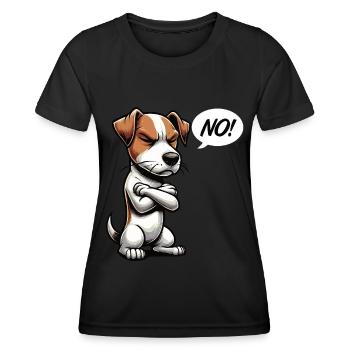 No Jack Russel terrier Jack russel liebhaber - Frauen Funktions-T-Shirt - Schwarz - Vorne - AI Model Female 172 light (172cm)
