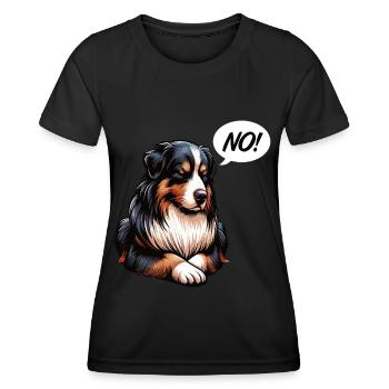 No Australian Shepherd Aussie Aussie Owner - Women's Functional T-Shirt - black - Front - AI Model Female 172 light (172cm)