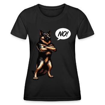 No German Shepherd Shepherd Dogs German Shepherd - Women's Functional T-Shirt - black - Front - AI Model Female 172 light (172cm)