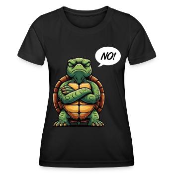 No Turtle Sea Turtle Turtles - Women's Functional T-Shirt - black - Front - AI Model Female 172 light (172cm)