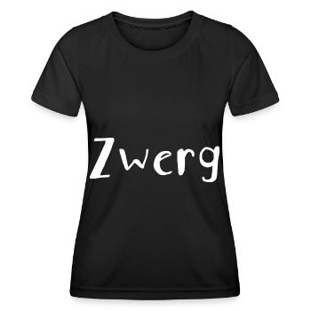 Zwerg - Frauen Funktions-T-Shirt - Schwarz - Vorne - AI Model Female 172 light (172cm)