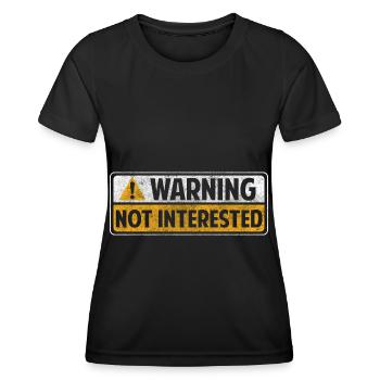 Rebelle Pas de sérénité - T-shirt sport Femme - noir - Devant - AI Model Female 172 light (172cm)