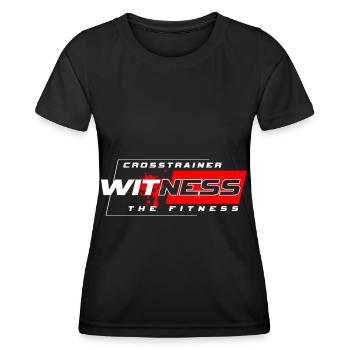 Vélo elliptique d’endurance - T-shirt sport Femme - noir - Devant - AI Model Female 172 light (172cm)