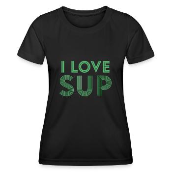 SUP - Frauen Funktions-T-Shirt - Schwarz - Vorne - AI Model Female 172 light (172cm)