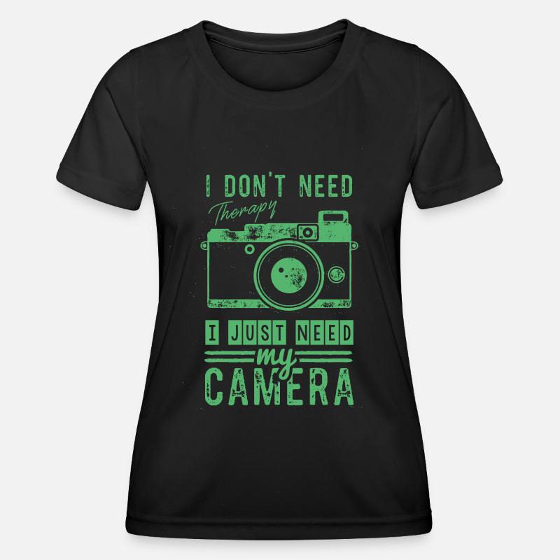 Camera Camera Camera Camera - Women's Functional T-Shirt - black