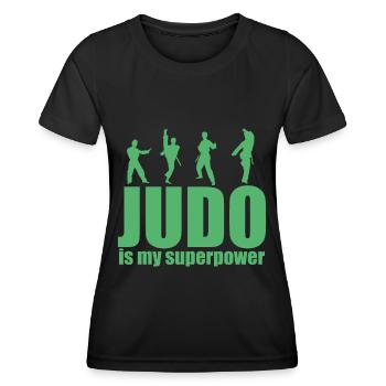 Judo Judo Judo Judo - T-shirt sport Femme - noir - Devant - AI Model Female 172 light (172cm)