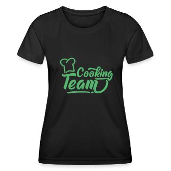 Cuisine cuisine Cuisine - T-shirt sport Femme - noir - Devant - AI Model Female 172 light (172cm)