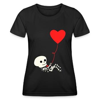 Halloween Schwanger Schwangerschaft Babybauch - Frauen Funktions-T-Shirt - Schwarz - Vorne - AI Model Female 172 light (172cm)
