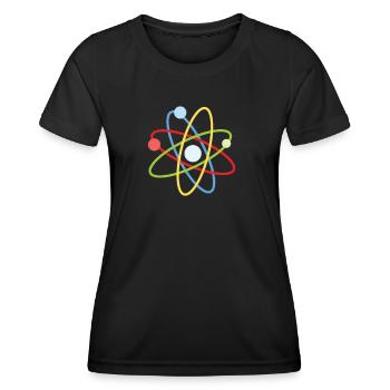 atom - Women's Functional T-Shirt - black - Front - AI Model Female 172 light (172cm)