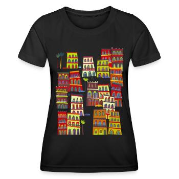 Havanna, Kuba - Frauen Funktions-T-Shirt - Schwarz - Vorne - AI Model Female 172 light (172cm)