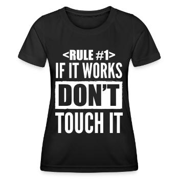 Coder Developer Software Developer IT Developer - Women's Functional T-Shirt - black - Front - AI Model Female 172 light (172cm)