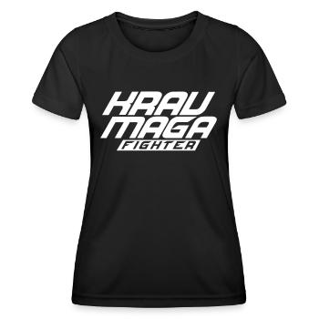Combattant de Krav Maga - T-shirt sport Femme - noir - Devant - AI Model Female 172 light (172cm)
