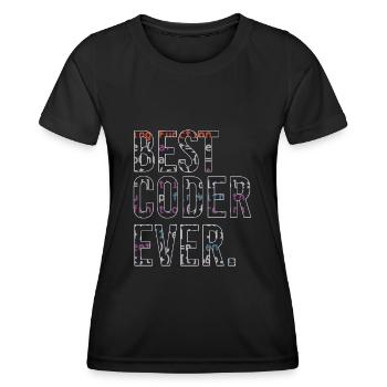 Bester Programmierer Coden Coder - Frauen Funktions-T-Shirt - Schwarz - Vorne - AI Model Female 172 light (172cm)