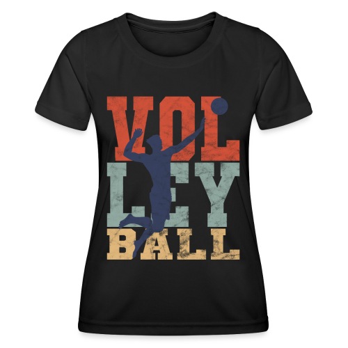 Volleyball Retro Mann Volleballer Geschenke - Frauen Funktions-T-Shirt