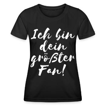 Fan Shirt - Frauen Funktions-T-Shirt - Schwarz - Vorne - AI Model Female 172 light (172cm)