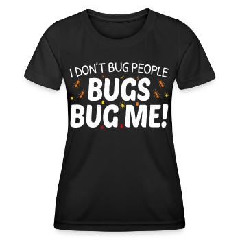 Insektensammler Entomologie Entomologe Käferliebhaber - Frauen Funktions-T-Shirt - Schwarz - Vorne - AI Model Female 172 light (172cm)