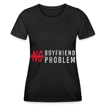 Problème, amusement, satire, sarcasme - T-shirt sport Femme - noir - Devant - AI Model Female 172 light (172cm)