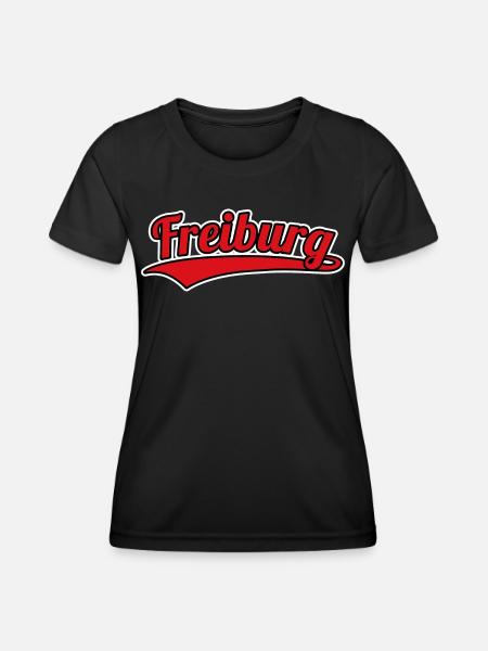 Freiburg Deutschland Heimatstadt - Frauen Funktions-T-Shirt - Schwarz