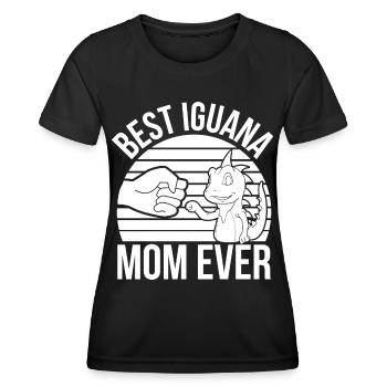 Leguan Liebhaber - Frauen Funktions-T-Shirt - Schwarz - Vorne - AI Model Female 172 light (172cm)