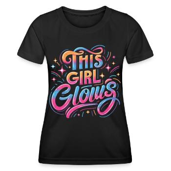 années quatre-vingt-dix - T-shirt sport Femme - noir - Devant - AI Model Female 172 light (172cm)