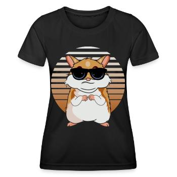 Hamster Liebhaber - Frauen Funktions-T-Shirt - Schwarz - Vorne - AI Model Female 172 light (172cm)
