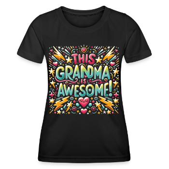 Grand-mère est la meilleure arrière-grand-mère - T-shirt sport Femme - noir - Devant - AI Model Female 172 light (172cm)