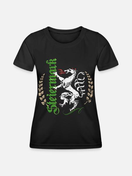 Steiermark - Frauen Funktions-T-Shirt - Schwarz