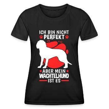 Wachtelhunde sind perfekt Deutscher Wachtelhund - Frauen Funktions-T-Shirt - Schwarz - Vorne - AI Model Female 172 light (172cm)