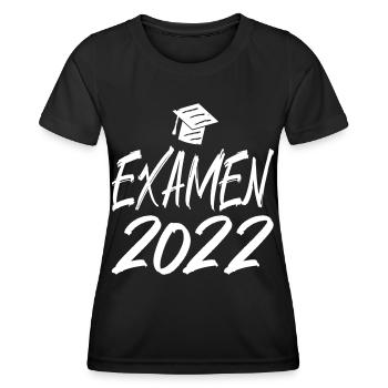 Abschluss Examen 2022 Hut Pinselschrift - Frauen Funktions-T-Shirt - Schwarz - Vorne - AI Model Female 172 light (172cm)