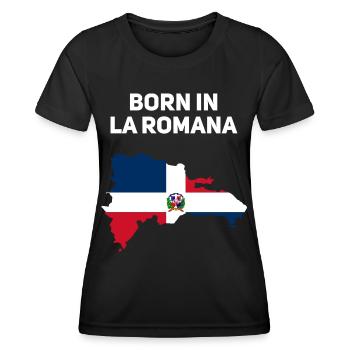 Dominikanische Republik - Frauen Funktions-T-Shirt - Schwarz - Vorne - AI Model Female 172 light (172cm)