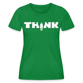 Think - Frauen Funktions-T-Shirt - Kelly Green - Vorne - AI Model Female 172 dark (172cm)