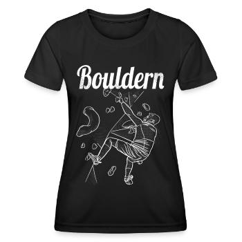 Bloc Bloc Escalade Bloc Bloc - T-shirt sport Femme - noir - Devant - AI Model Female 172 light (172cm)