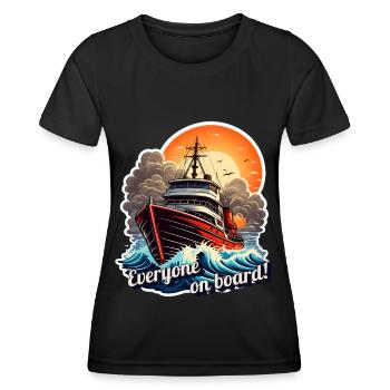 Everyone on board - Women's Functional T-Shirt - black - Front - AI Model Female 172 light (172cm)
