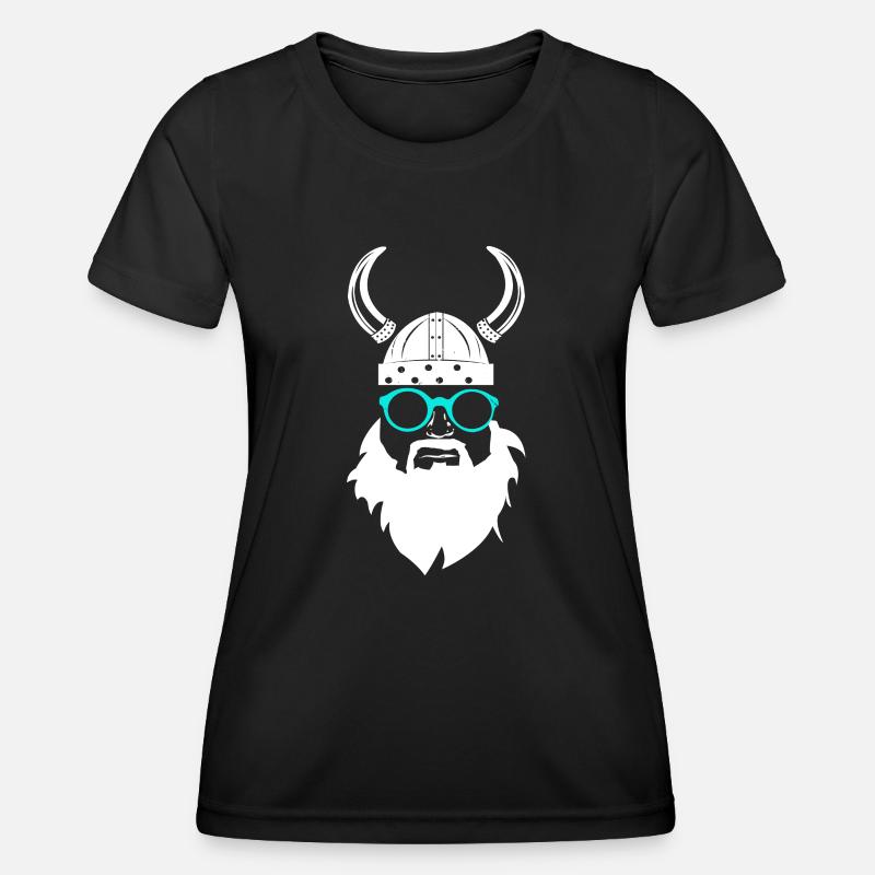 Viking nerd - Women's Functional T-Shirt - black