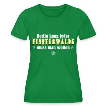 finsterwalde 01 - Frauen Funktions-T-Shirt - Kelly Green - Vorne - AI Model Female 172 dark (172cm)
