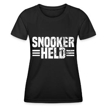 snooker held - Frauen Funktions-T-Shirt - Schwarz - Vorne - AI Model Female 172 light (172cm)