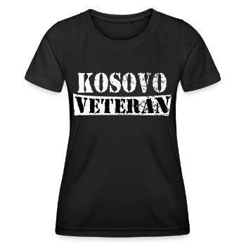 Kosovo veteran - Frauen Funktions-T-Shirt - Schwarz - Vorne - AI Model Female 172 light (172cm)