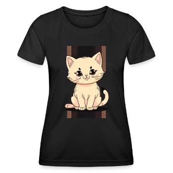 Kitten Cute - Women's Functional T-Shirt - black - Front - AI Model Female 172 light (172cm)
